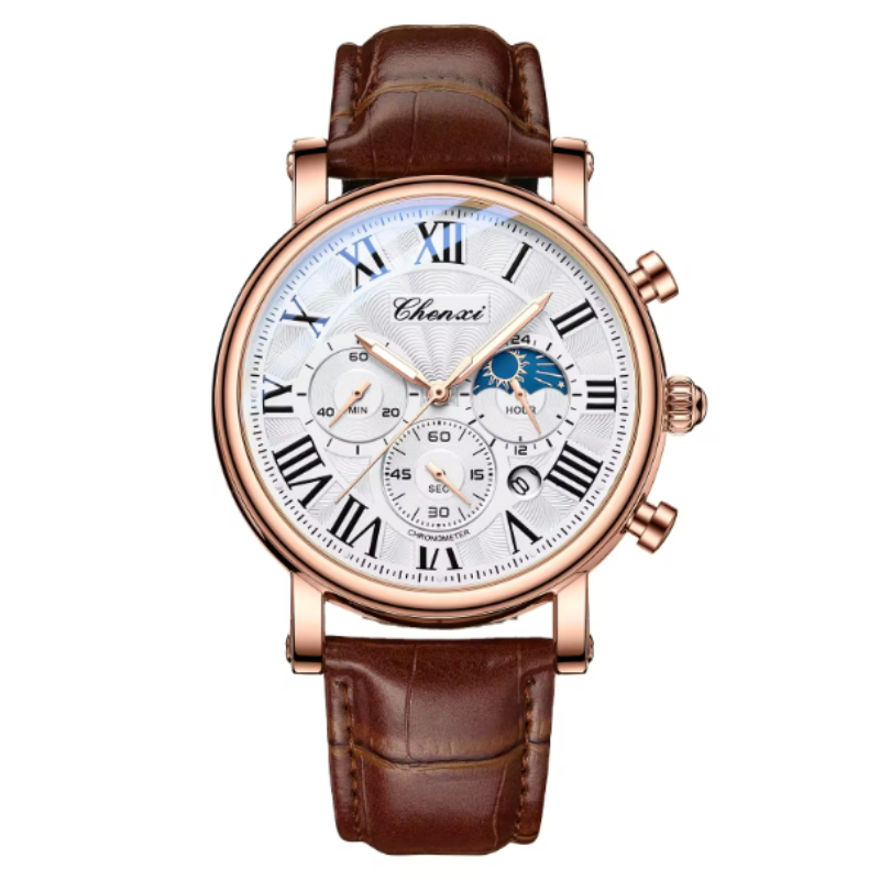 JIEJIASI-Montre à bracelet en cuir pour homme.