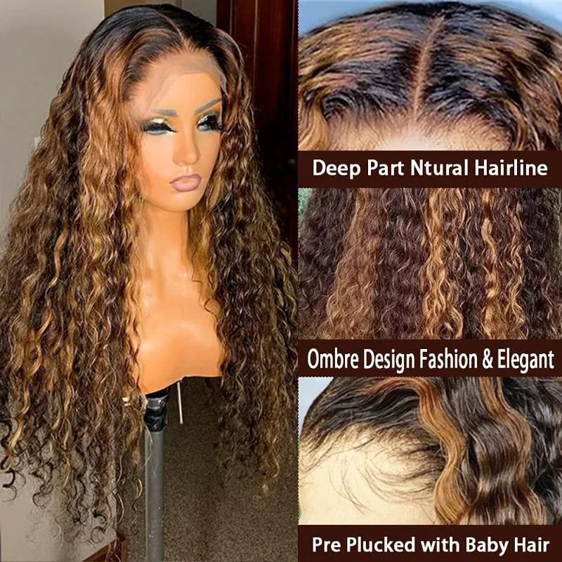Extensions de cheveux brésiliens brune bouclée.
