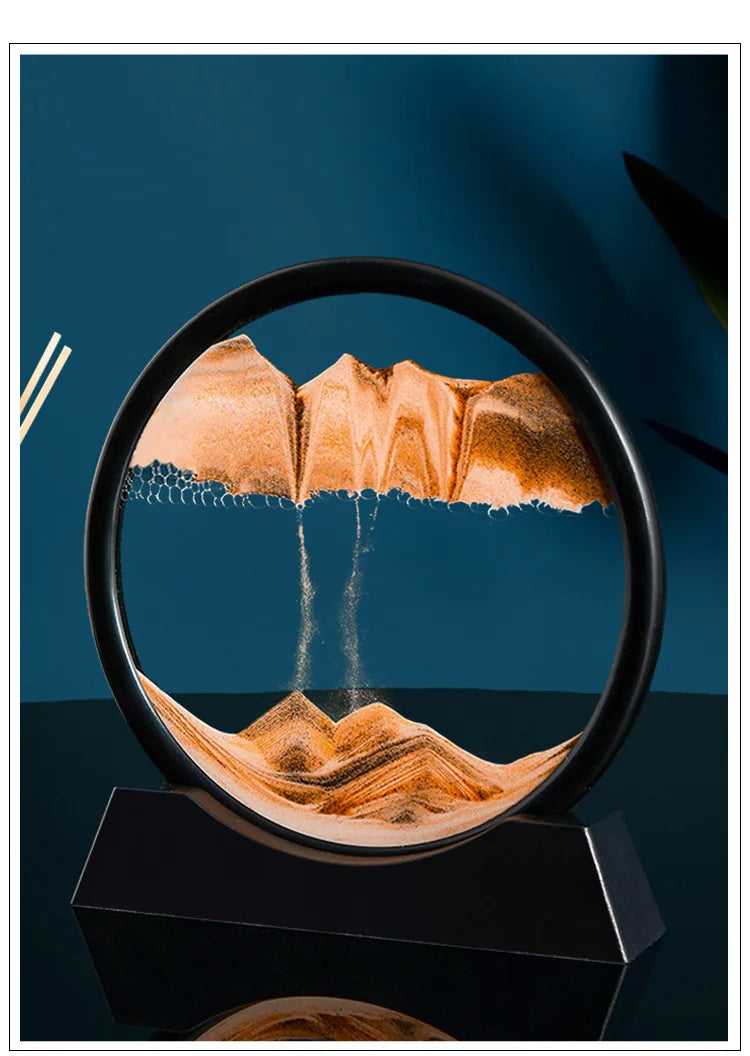 Décor de sable animée en 3D.