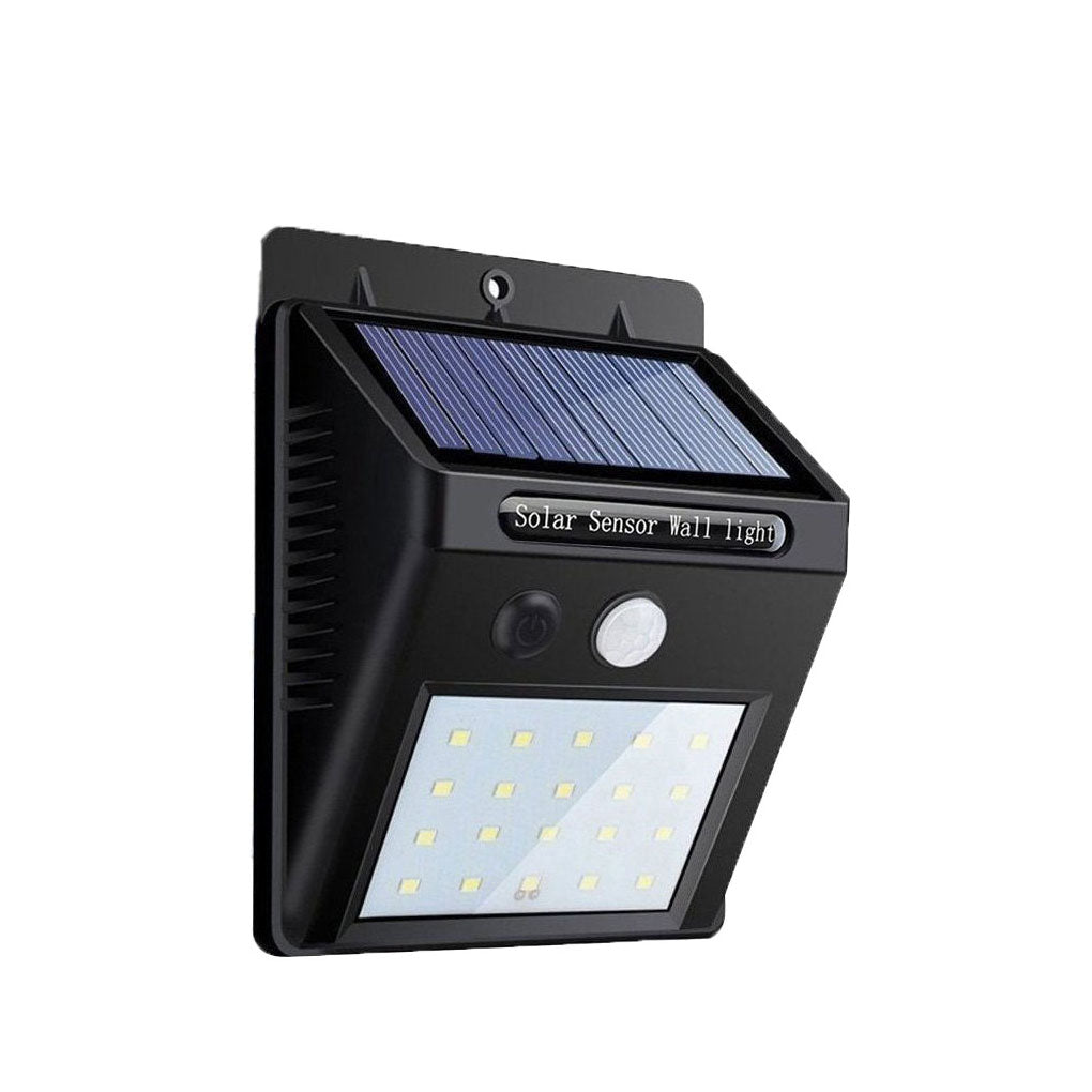 Lampe solaire extérieure à détecteur de mouvement.