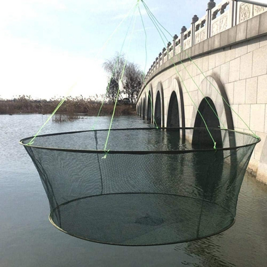 Filet de pêche pliable.