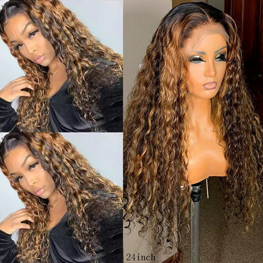 Extensions de cheveux brésiliens brune bouclée.