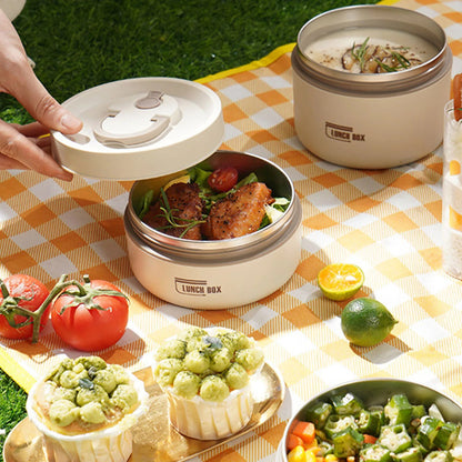 Lot de 4 boîtes à lunch isothermes avec sac de rangement.
